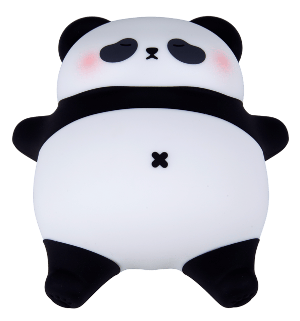Panda sovende LED oppladbar bordlampe 16,4cm RGB 3