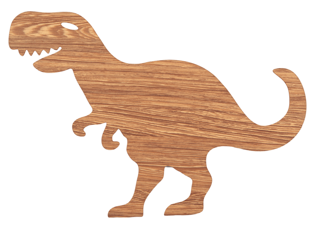 Rex Dinosaur LED vegglampe 33cm brun 4