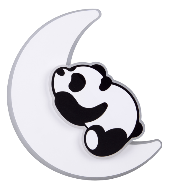 Panda sovende LED vegglampe 25cm hvit, bilde 6 av 8