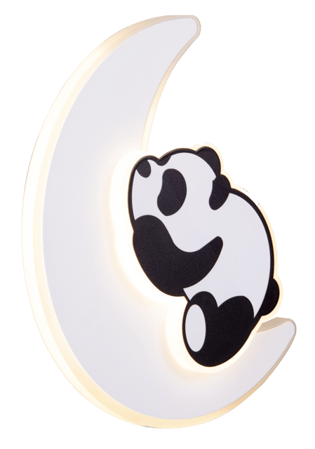 Panda sovende LED vegglampe 25cm hvit, bilde 5 av 8