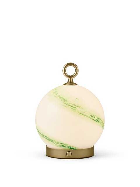 Stockholm oppladbar bordlampe 15cm marble green 2