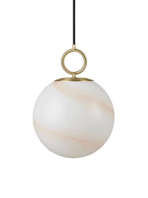 Stockholm taklampe 25cm marble brown 2