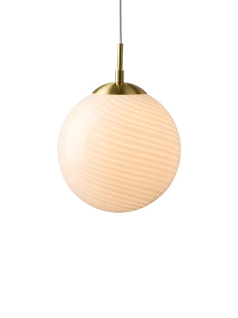 Candy ball pendel 20cm hvit 2