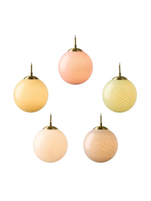 Candy ball taklampe 25cm oliven  3