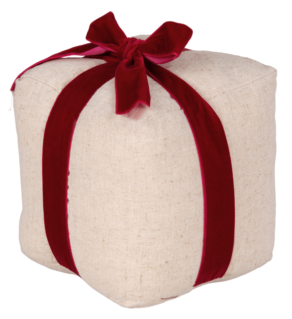 Gave 16,5cm beige/rød 2