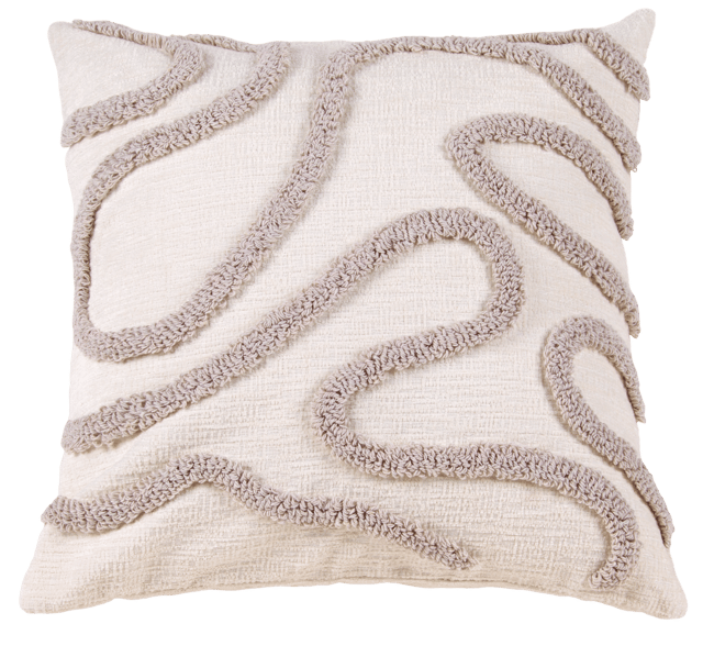 Putetrekk mønster 45cm beige 2