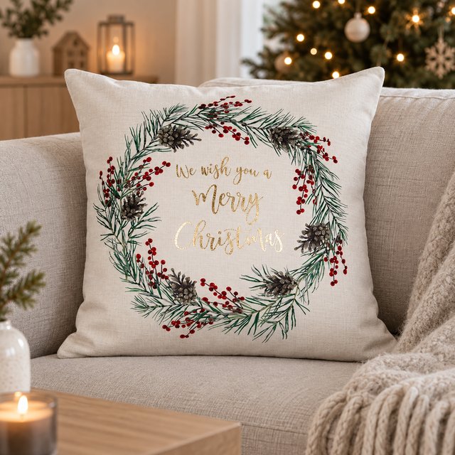 Putetrekk julekrans 45cm 1