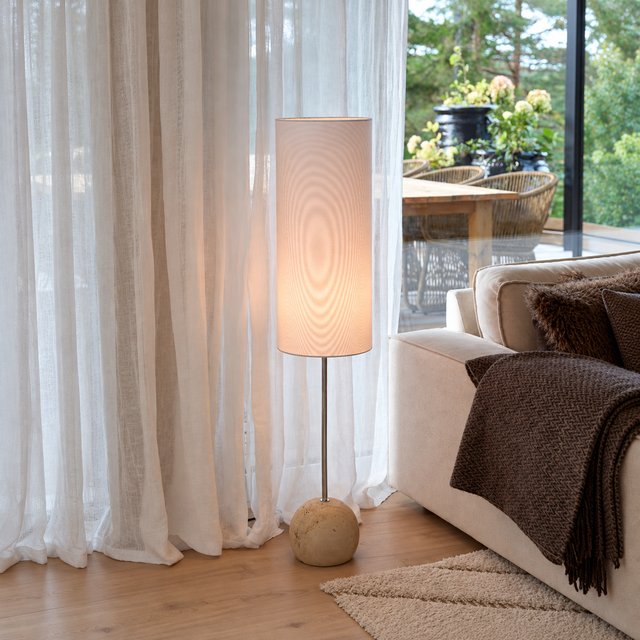 Milla gulvlampe 120cm travertine/hvit, bilde 2 av 9