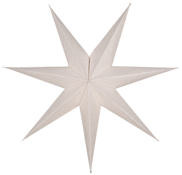 Linn adventstjerne u/ledning 100cm lin 2