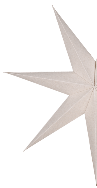 Linn adventstjerne u/ledning 100cm lin 4