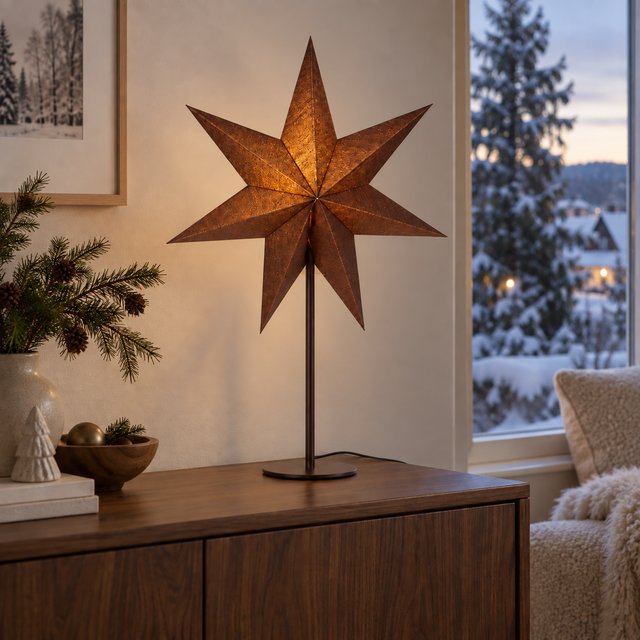 Linn adventstake 55cm brun 1