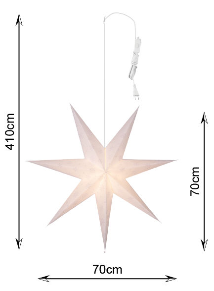Tindra adventstjerne 70cm hvit, bilde 6 av 6