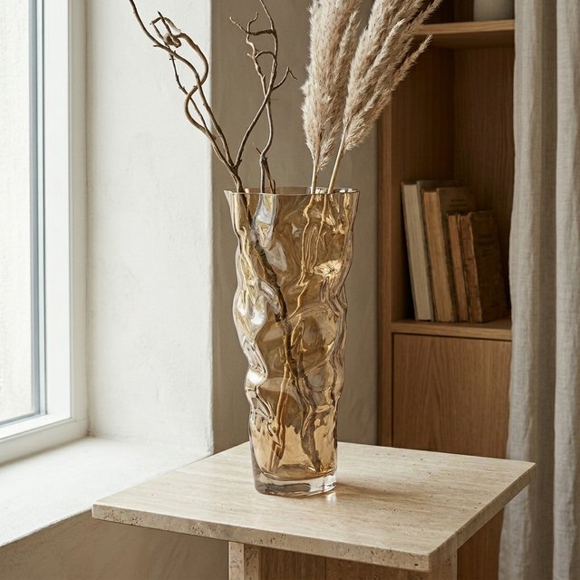 Mina vase 38,5cm brun 1
