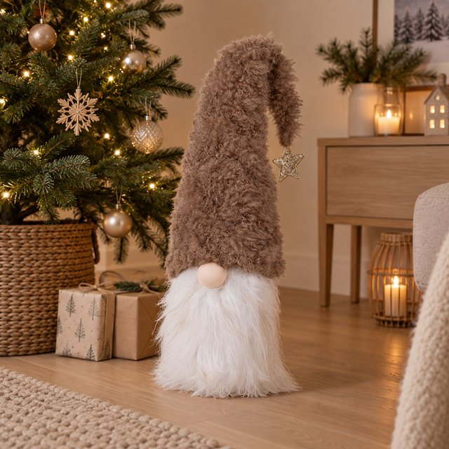 Nils nisse 68cm beige, bilde 1 av 4