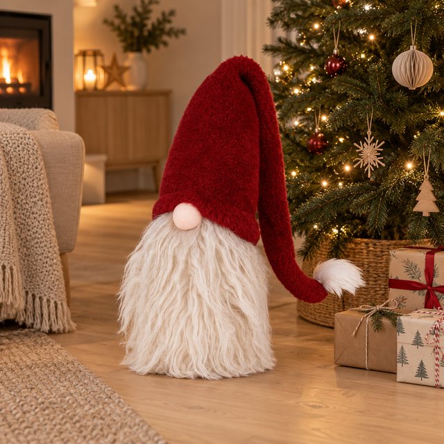 Knut nisse 72cm rød, bilde 1 av 4