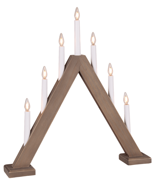 Adventstake 7lys 49cm natur 2