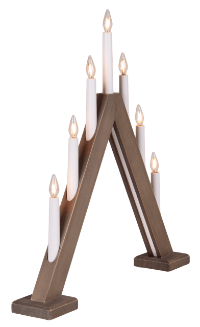 Adventstake 7lys 49cm natur 4