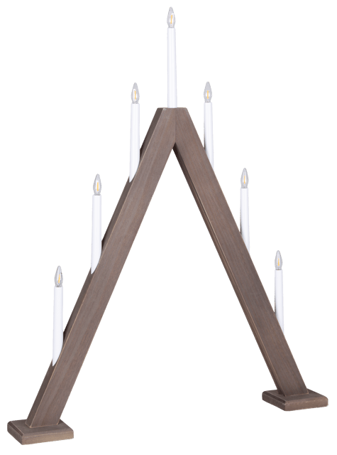 Adventstake 7lys 80cm valnøtt, bilde 6 av 7