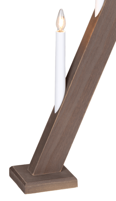 Adventstake 7lys 80cm valnøtt, bilde 5 av 7