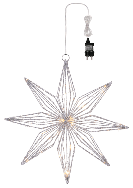 Stella adventstjerne 50cm sølv 2