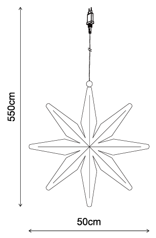 Stella adventstjerne 50cm sølv, bilde 6 av 6