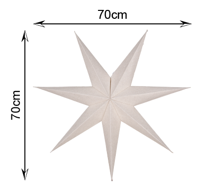 Linn adventstjerne u/ledning 70cm lin , bilde 5 av 5