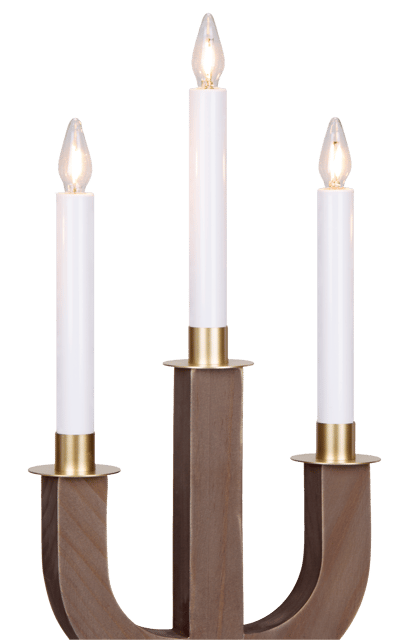 Loke adventstake 50cm valnøtt/messing, bilde 7 av 9