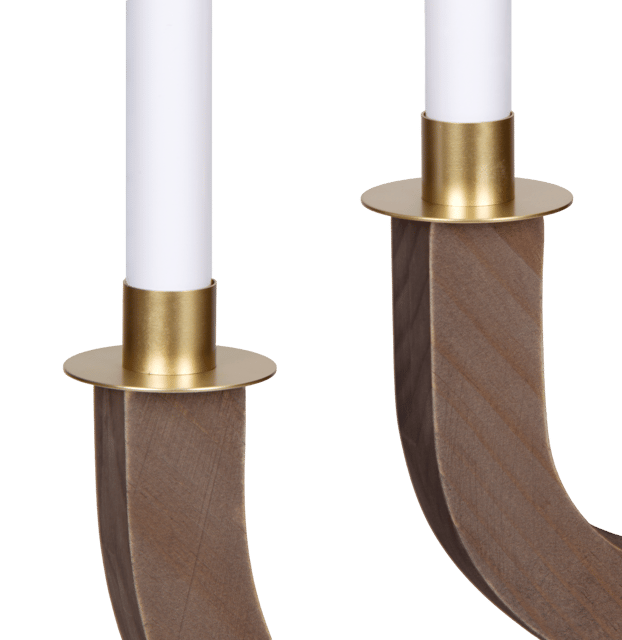 Loke adventstake 50cm valnøtt/messing, bilde 6 av 9