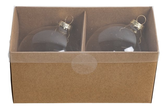 Julekule dekorasjon 2pk. klar 4