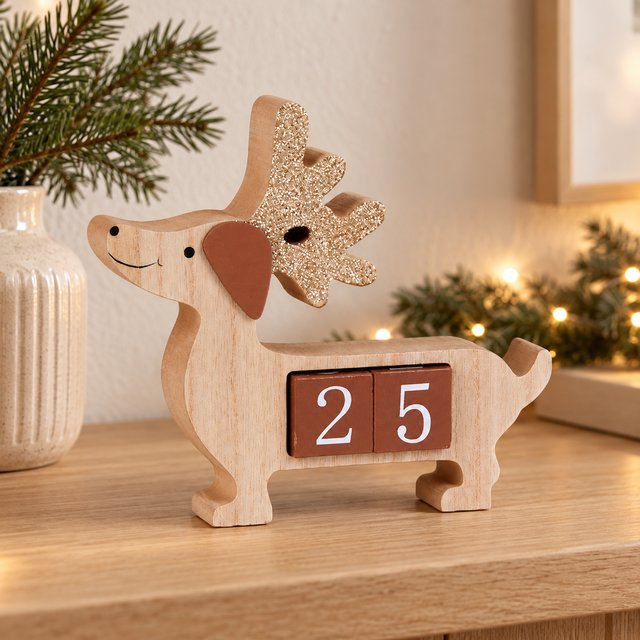 Adventskalender hund 17cm, bilde 1 av 5