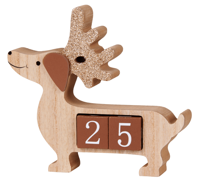 Adventskalender hund 17cm, bilde 3 av 5