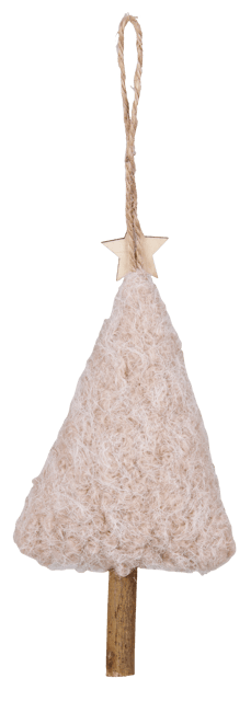 Lou juletrepynt 2pk. beige 4