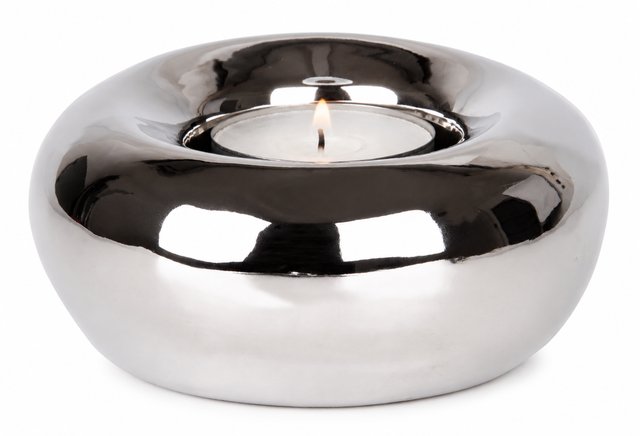 Alba telysholder 10,2cm krom 4