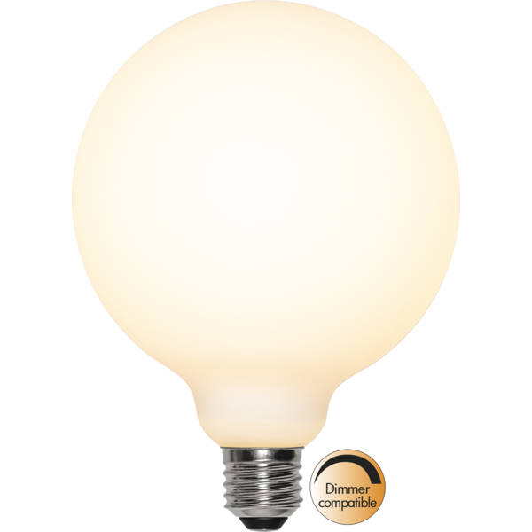 LED E27 globe 12,5cm 470lm dim opal , bilde 1 av 2