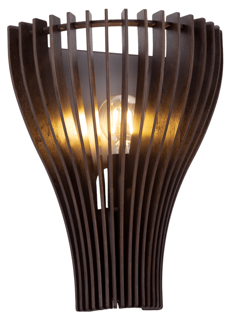 Daniella vegglampe 30cm valnøtt 4