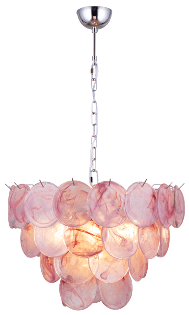 Cora taklampe 50cm rosa 2