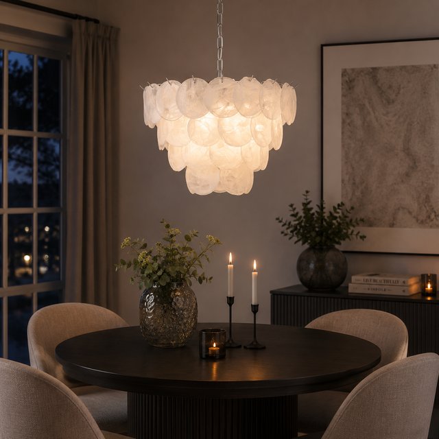 Cora taklampe 50cm hvit 1