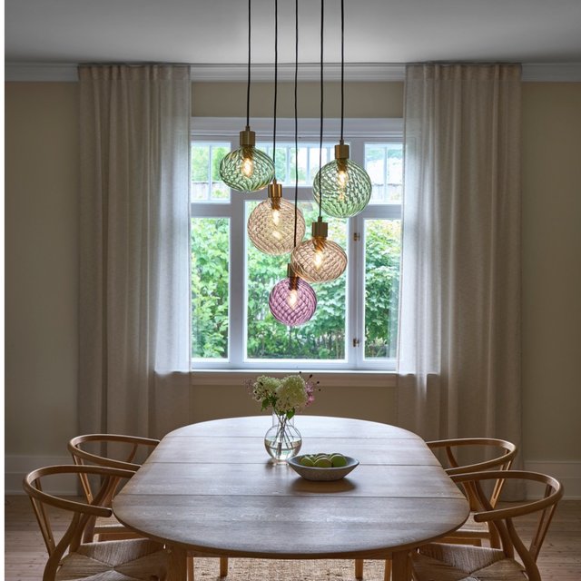 Elara taklampe rondell 5lys 40cm flerfarget