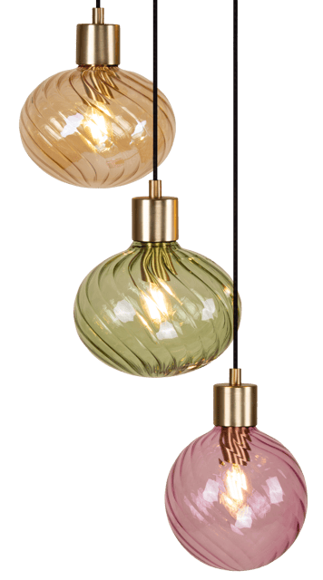 Elara taklampe rondell 5lys 40cm flerfarget, bilde 7 av 12