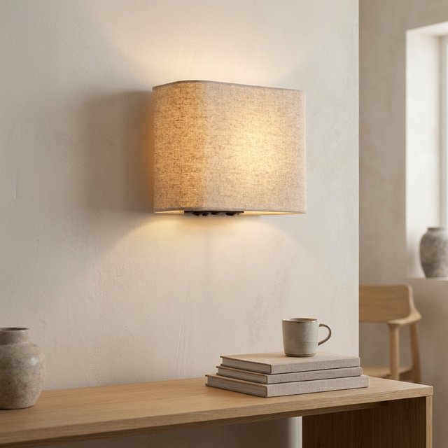Elma vegglampe 20cm grå 1