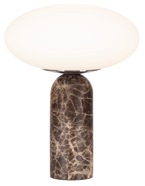 Bianca bordlampe marmor 32cm brun 2