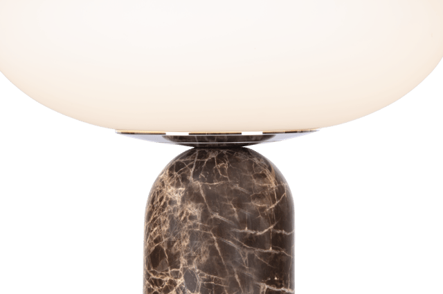 Bianca bordlampe marmor 32cm brun 3