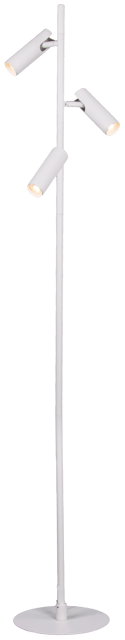 Lyra leselampe gulv 3lys 150cm hvit 3