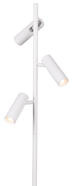 Lyra leselampe gulv 3lys 150cm hvit 2