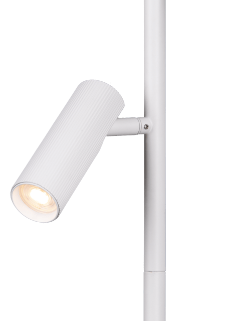 Lyra leselampe gulv 3lys 150cm hvit 4