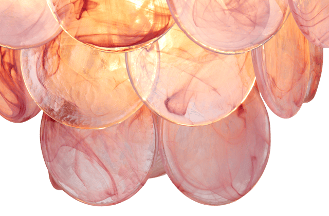 Reserveglass Cora taklampe rosa 12cm