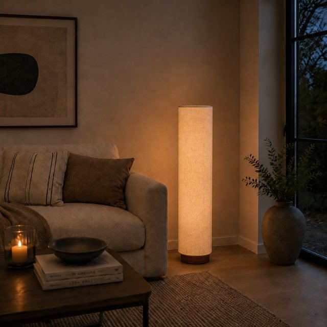 Axo LED gulvlampe 100cm beige 