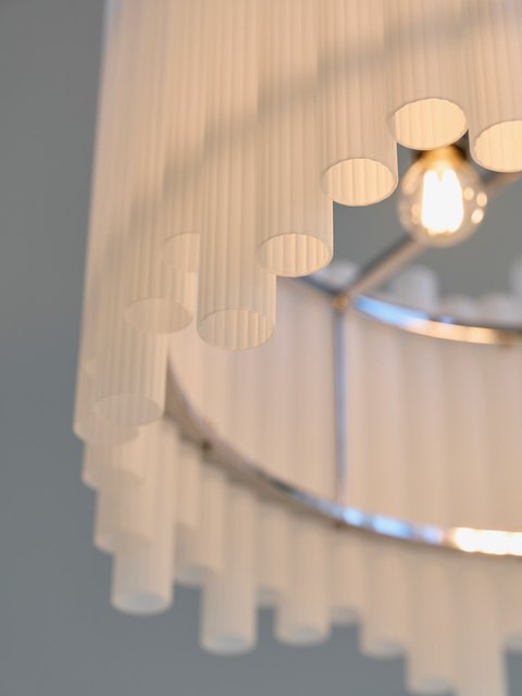 Venice slim taklampe 55cm hvit/krom, bilde 3 av 13