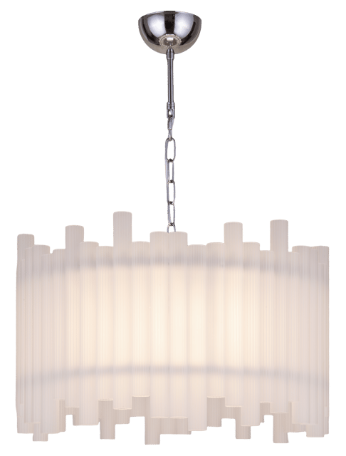 Venice slim taklampe 55cm hvit/krom 2