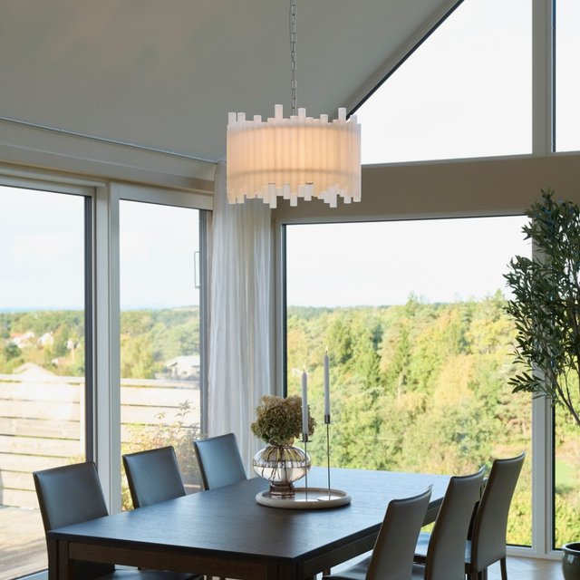 Venice slim taklampe 55cm hvit/krom, bilde 2 av 13